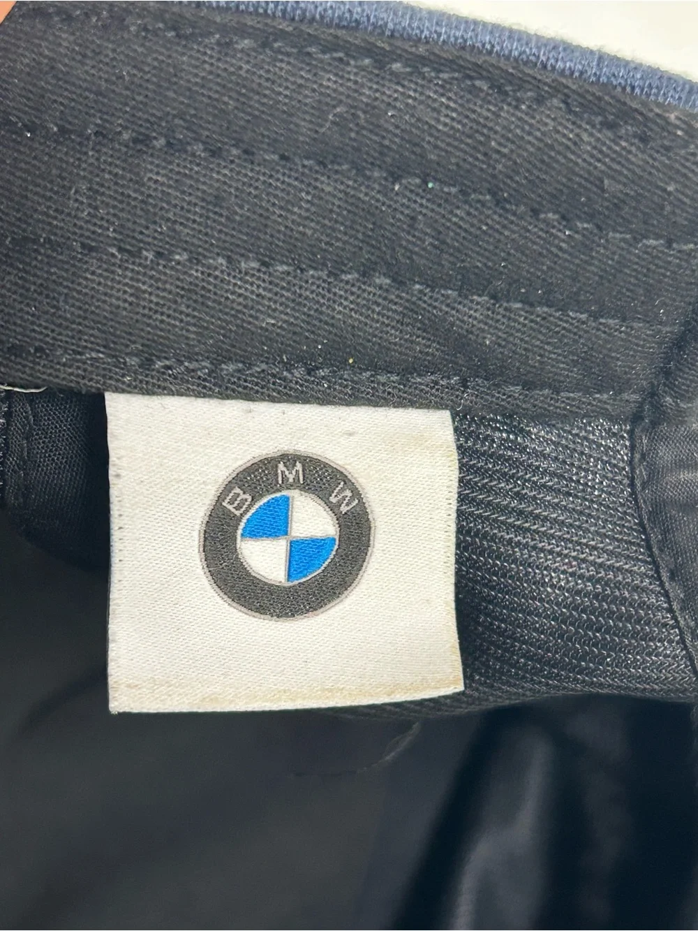 BMW OEM Raised Logo Embroidered Baseball Cap One Size Navy Blue Adjustable Strap
